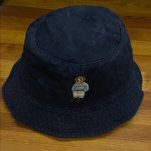 Polo by Ralph Lauren Black Bear Embroidered Bucket Hat